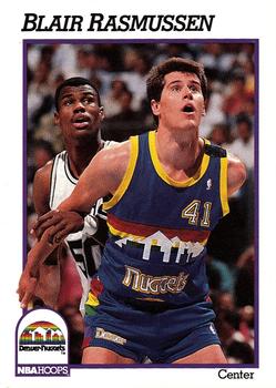 #55 Blair Rasmussen - Denver Nuggets - 1991-92 Hoops Basketball