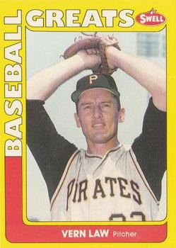 #55 Vern Law - Pittsburgh Pirates - 1991 Swell Baseball Greats
