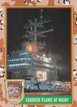 #55 Carrier Plane at Night - 1991 Topps Desert Storm