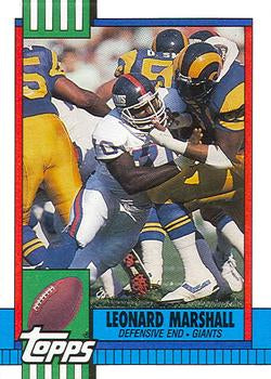 #55 Leonard Marshall - New York Giants - 1990 Topps Football