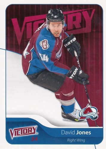 #55 David Jones - Colorado Avalanche - 2011-12 Upper Deck Victory Hockey