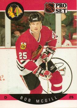 #55 Bob McGill - Chicago Blackhawks - 1990-91 Pro Set Hockey