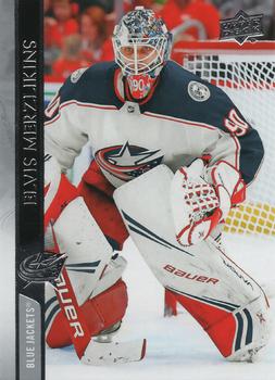 #55 Elvis Merzlikins - Columbus Blue Jackets - 2020-21 Upper Deck Hockey