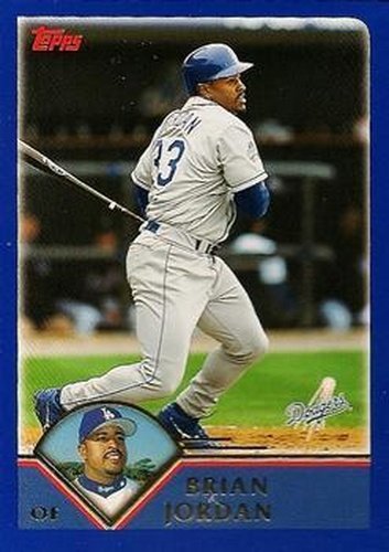 #55 Brian Jordan - Los Angeles Dodgers - 2003 Topps Baseball