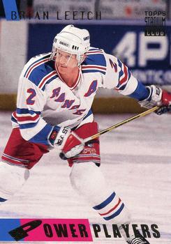 #55 Brian Leetch - New York Rangers - 1994-95 Stadium Club Hockey