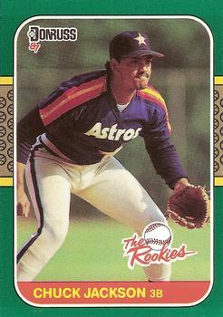 #55 - Chuck Jackson - Houston Astros - 1987 Donruss The Rookies Baseball