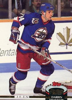 #55 Darrin Shannon - Winnipeg Jets - 1992-93 Stadium Club Hockey