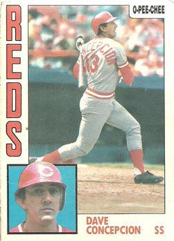 #55 Dave Concepcion - Cincinnati Reds - 1984 O-Pee-Chee Baseball