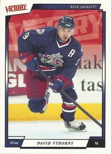 #55 David Vyborny - Columbus Blue Jackets - 2006-07 Upper Deck Victory Hockey