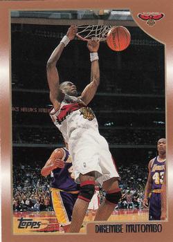 #55 Dikembe Mutombo - Atlanta Hawks - 1998-99 Topps Basketball