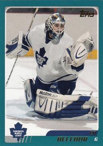 #55 Ed Belfour - Toronto Maple Leafs - 2003-04 Topps Hockey