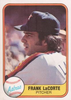 #55 Frank LaCorte - Houston Astros - 1981 Fleer Baseball