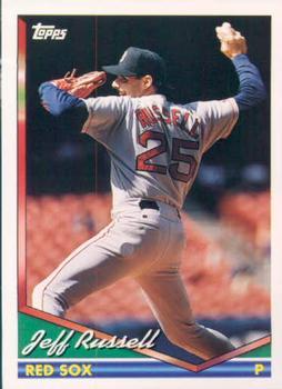 #55 Jeff Russell - Boston Red Sox - 1994 Topps Baseball
