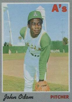 #55 John Odom - Oakland Athletics - 1970 Topps Baseball