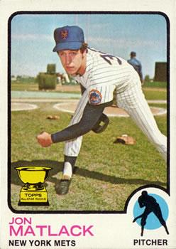 #55 Jon Matlack - New York Mets - 1973 Topps Baseball