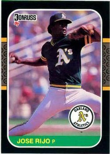 #55 Jose Rijo - Oakland Athletics - 1987 Donruss Baseball