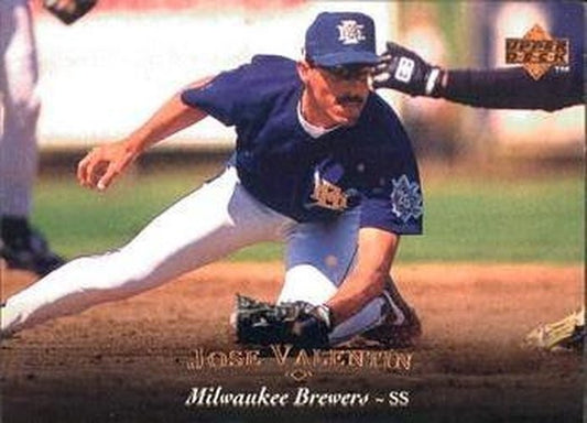 #55 Jose Valentin - Milwaukee Brewers - 1995 Upper Deck Baseball