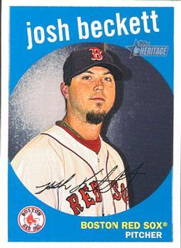 #55 Josh Beckett - Boston Red Sox - 2008 Topps Heritage Baseball