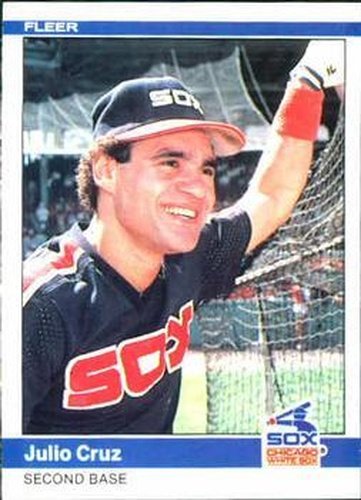 #55 Julio Cruz - Chicago White Sox - 1984 Fleer Baseball