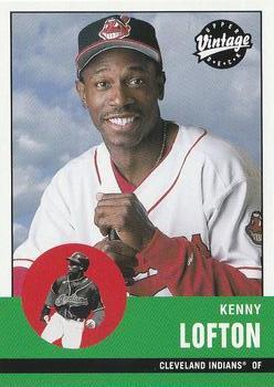 #55 Kenny Lofton - Cleveland Indians - 2001 Upper Deck Vintage Baseball