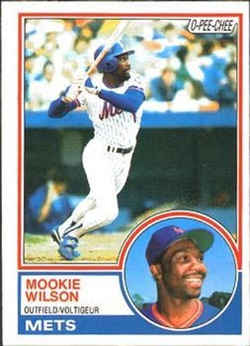 #55 Mookie Wilson - New York Mets - 1983 O-Pee-Chee Baseball