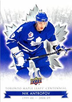 #55 Nik Antropov - Toronto Maple Leafs - 2017 Upper Deck Toronto Maple Leafs Centennial Hockey