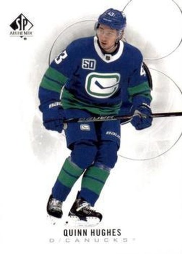 #55 Quinn Hughes - Vancouver Canucks - 2020-21 SP Authentic Hockey