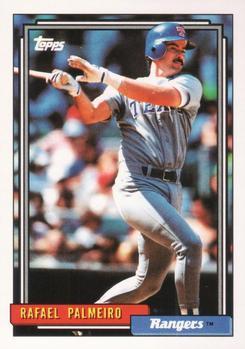 #55 Rafael Palmeiro - Texas Rangers - 1992 Topps Baseball