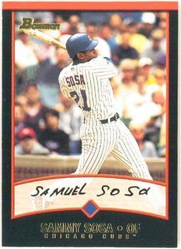 #55 Sammy Sosa - Chicago Cubs - 2001 Bowman Baseball