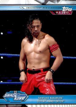 #55 Shinsuke Nakamura Defeats Randy Orton - 2019 Topps WWE Road to Wrestlemania Wrestling