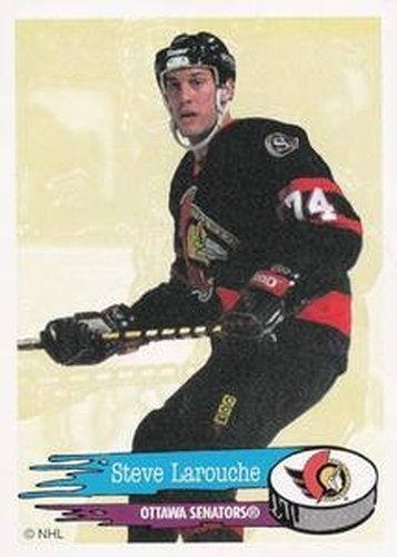 #55 Steve Larouche - Ottawa Senators - 1995-96 Panini Hockey Stickers