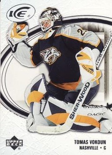 #55 Tomas Vokoun - Nashville Predators - 2005-06 Upper Deck Ice Hockey