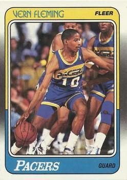 #55 Vern Fleming - Indiana Pacers - 1988-89 Fleer Basketball