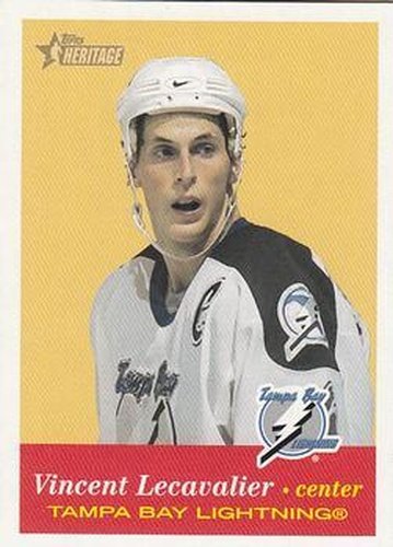 #55 Vincent Lecavalier - Tampa Bay Lightning - 2001-02 Topps Heritage Hockey