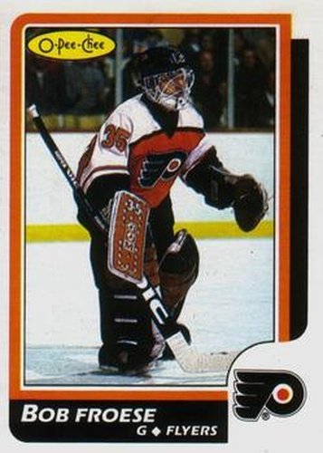 #55 Bob Froese - Philadelphia Flyers - 1986-87 O-Pee-Chee Hockey