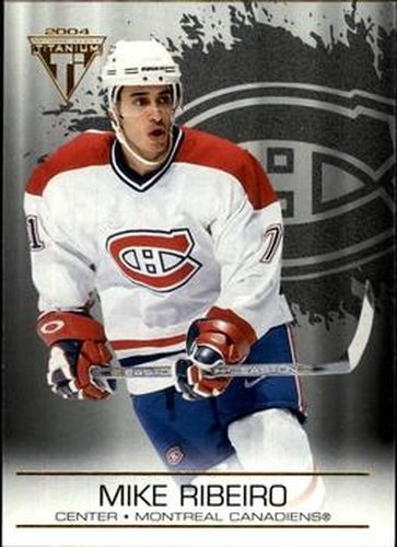 #55 Mike Ribeiro - Montreal Canadiens - 2003-04 Pacific Private Stock Titanium Hockey