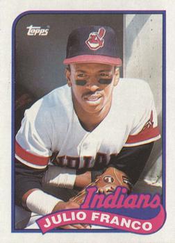 #55 Julio Franco - Cleveland Indians - 1989 Topps Baseball