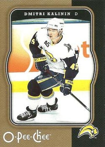 #55 Dmitri Kalinin - Buffalo Sabres - 2007-08 O-Pee-Chee Hockey