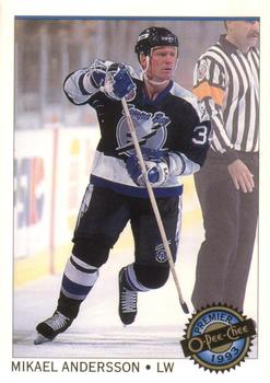#55 Mikael Andersson - Tampa Bay Lightning - 1992-93 O-Pee-Chee Premier Hockey