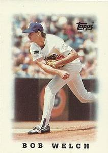 #55 Bob Welch - Los Angeles Dodgers - 1988 Topps Major League Leaders Minis Baseball