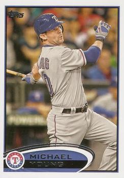 #55 Michael Young - Texas Rangers - 2012 Topps Baseball