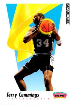 #255 Terry Cummings - San Antonio Spurs - 1991-92 SkyBox Basketball