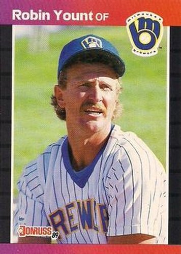 #55 Robin Yount - Milwaukee Brewers - 1989 Donruss Baseball