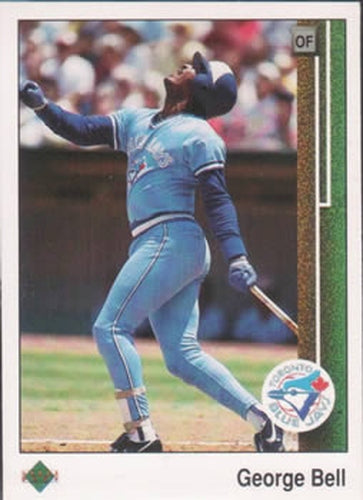 #255 George Bell - Toronto Blue Jays - 1989 Upper Deck Baseball