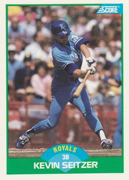 #55 Kevin Seitzer - Kansas City Royals - 1989 Score Baseball