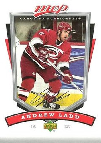 #55 Andrew Ladd - Carolina Hurricanes - 2006-07 Upper Deck MVP Hockey