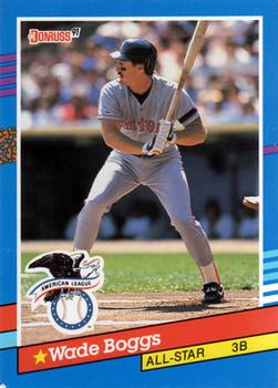 #55 Wade Boggs - Boston Red Sox - 1991 Donruss Baseball