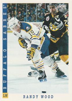 #55 Randy Wood - Buffalo Sabres - 1993-94 Score Canadian Hockey