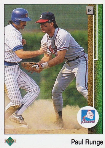 #55 Paul Runge - Atlanta Braves - 1989 Upper Deck Baseball