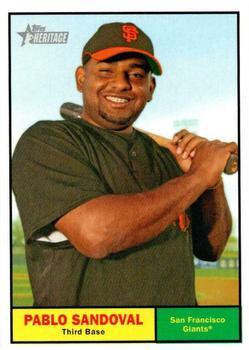 #55b Pablo Sandoval - San Francisco Giants - 2010 Topps Heritage Baseball